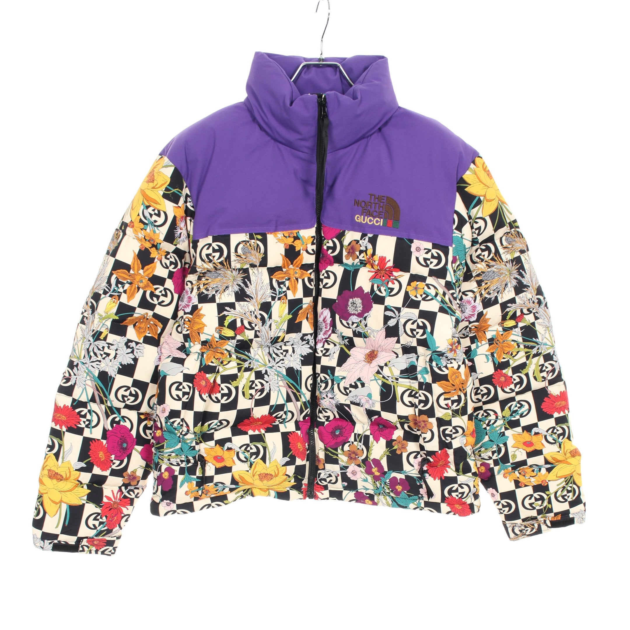 GUCCI × THE NORTH FACE フローラル ダウンジャケット ナイロン GUCCI × THE NORTH FACE フローラル ダウンジャケット ナイロン