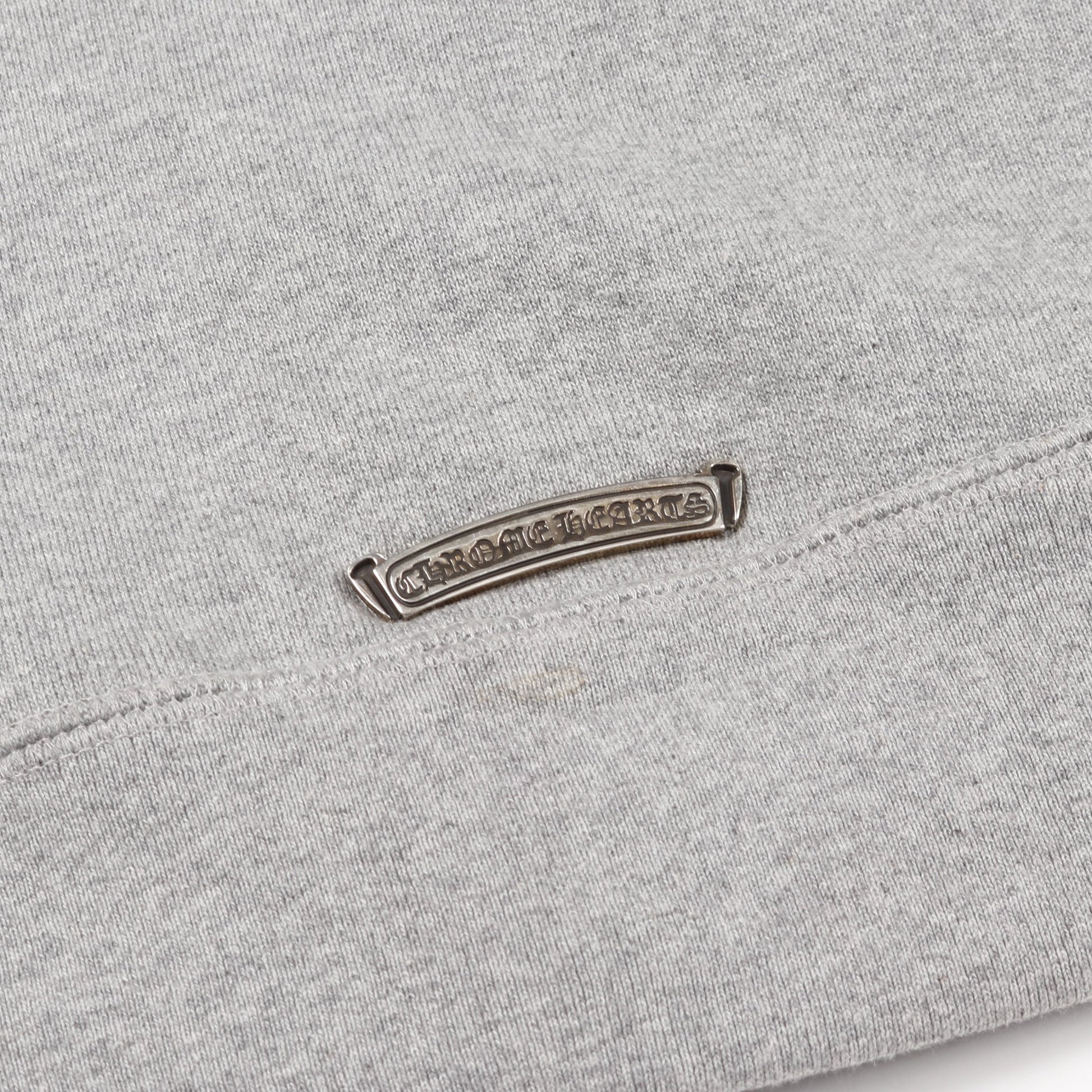 セメタリークロスパッチ ダガージップ ジップアップパーカー コットン グレー クロムハーツ トップス Chrome Hearts