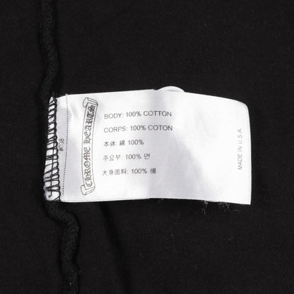ネックロゴ Tシャツ クルーネック 半袖 コットン ブラック クロムハーツ トップス Chrome Hearts