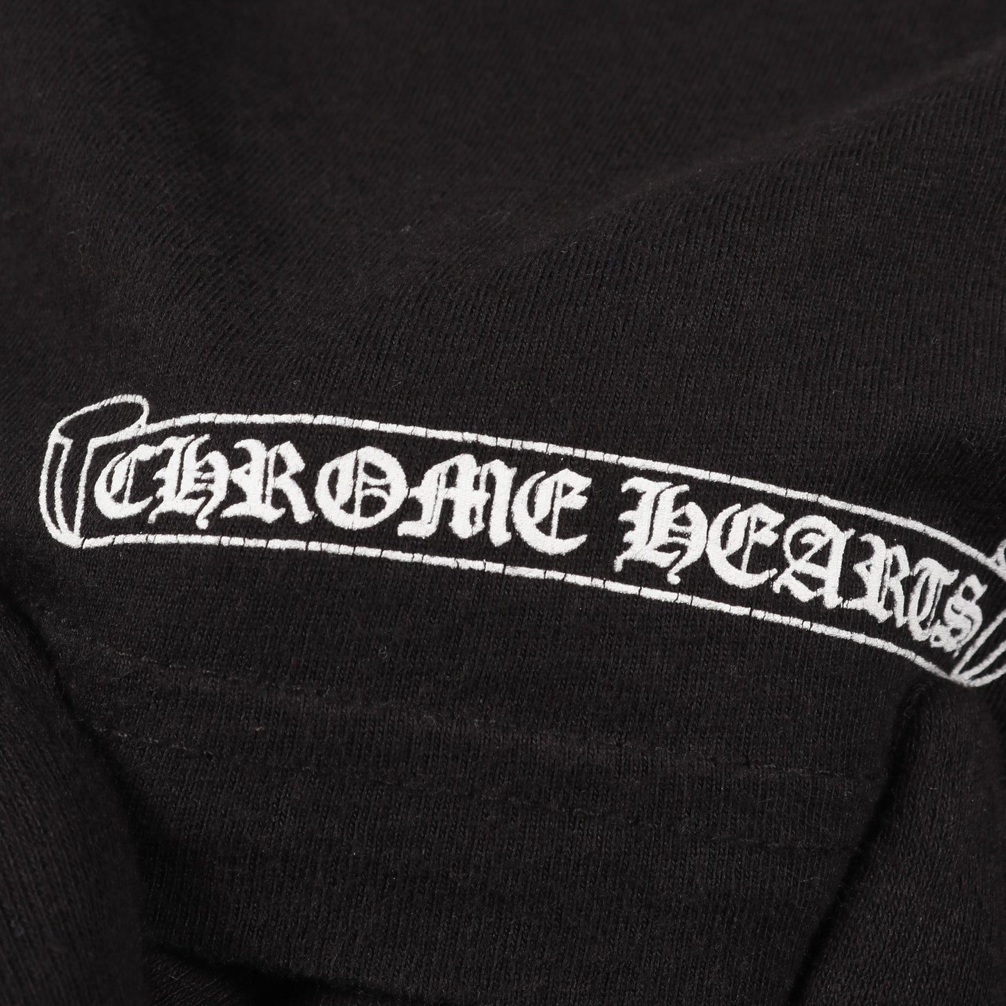 ネックロゴ Tシャツ クルーネック 半袖 コットン ブラック クロムハーツ トップス Chrome Hearts