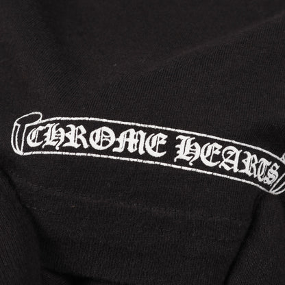 ネックロゴ Tシャツ クルーネック 半袖 コットン ブラック クロムハーツ トップス Chrome Hearts