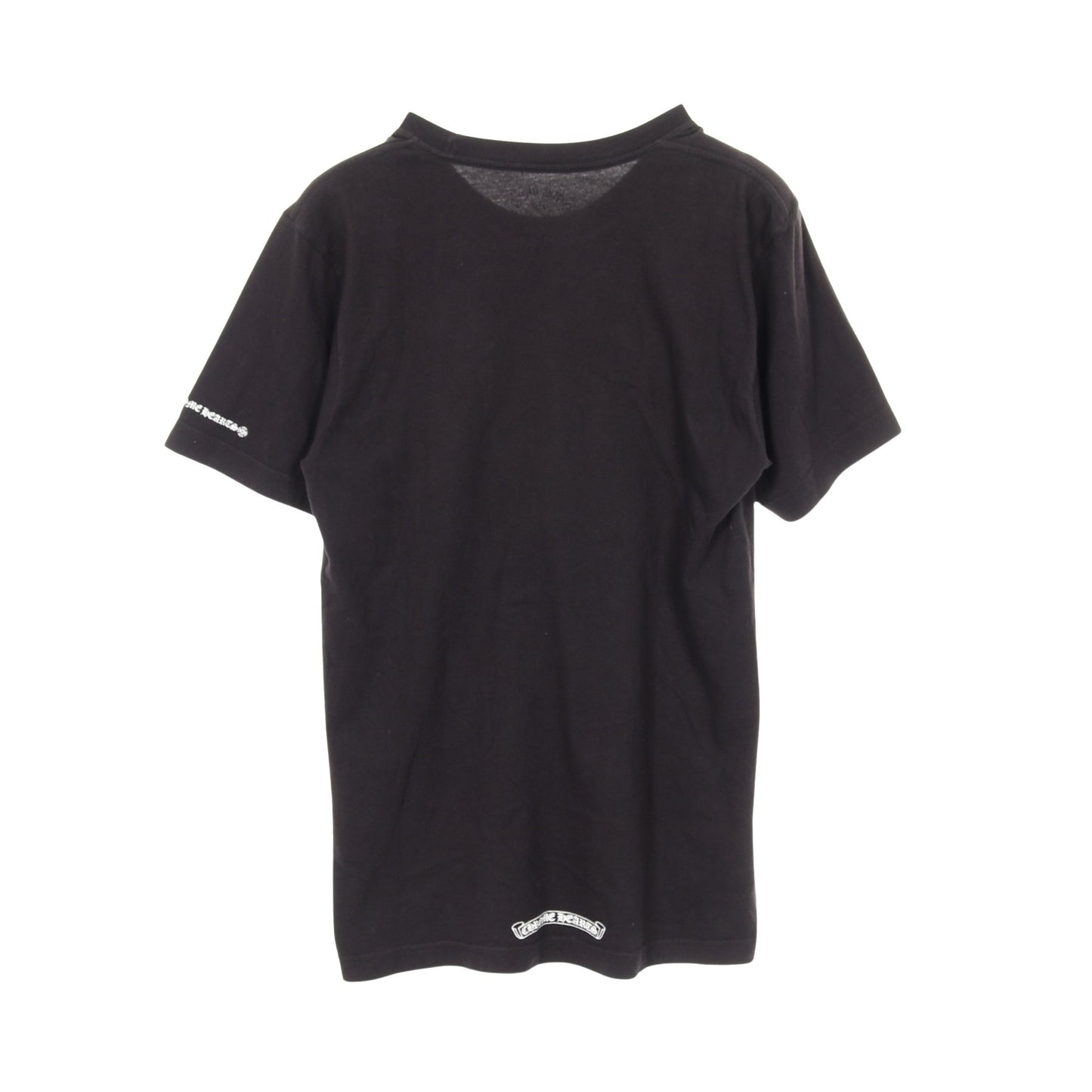 ネックロゴ Tシャツ クルーネック 半袖 コットン ブラック クロムハーツ トップス Chrome Hearts