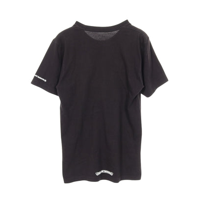 ネックロゴ Tシャツ クルーネック 半袖 コットン ブラック クロムハーツ トップス Chrome Hearts
