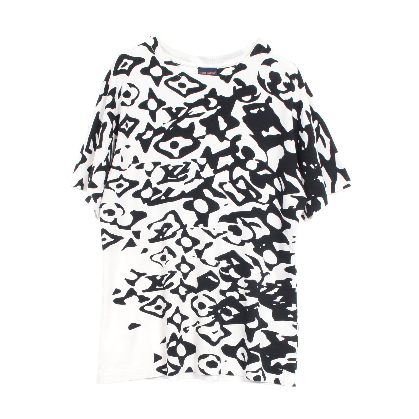 LOUIS VUITTON × URS FISCHER Tシャツ コットン ホワイト ブラック ルイヴィトン トップス LOUIS VUITTON