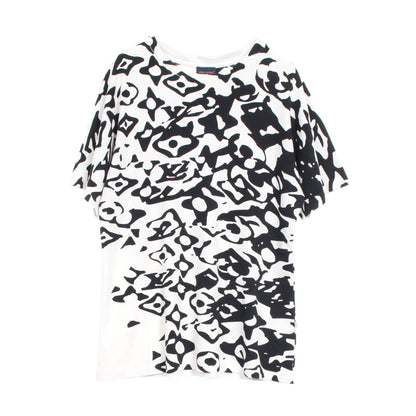 LOUIS VUITTON × URS FISCHER Tシャツ コットン ホワイト ブラック ルイヴィトン トップス LOUIS VUITTON
