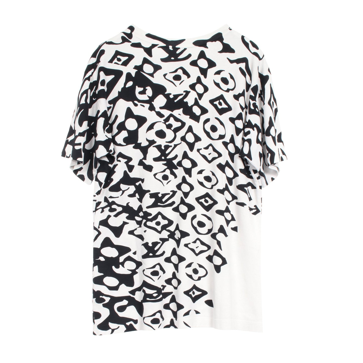 LOUIS VUITTON × URS FISCHER Tシャツ コットン ホワイト ブラック ルイヴィトン トップス LOUIS VUITTON