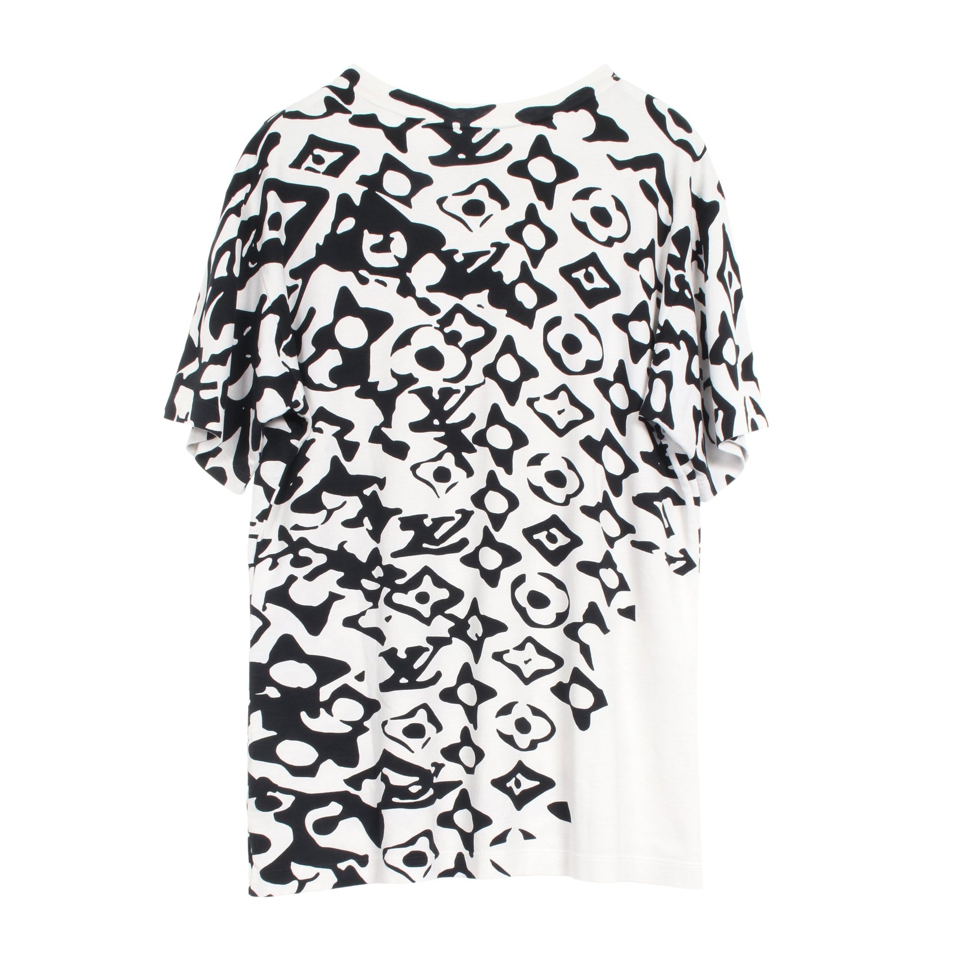 LOUIS VUITTON × URS FISCHER Tシャツ コットン ホワイト ブラック ルイヴィトン トップス LOUIS VUITTON