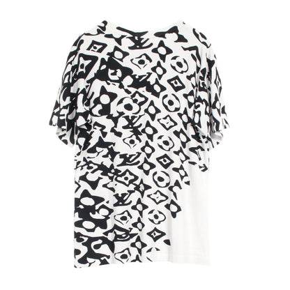 LOUIS VUITTON × URS FISCHER Tシャツ コットン ホワイト ブラック ルイヴィトン トップス LOUIS VUITTON