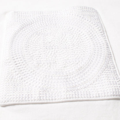H刺繍ポケット Tシャツ チュニック スクエアネック 半袖 コットン ホワイト エルメス トップス HERMES