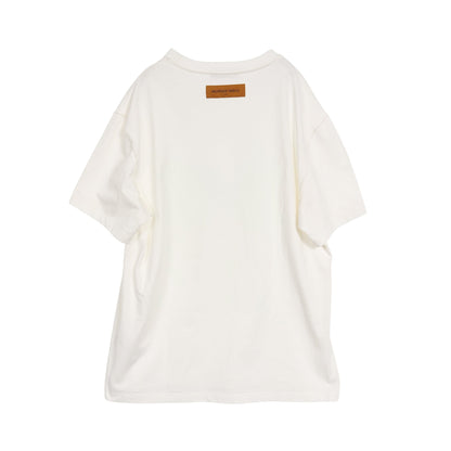 LV スプレッドエンブロイダリー インサイドアウト Tシャツ クルーネック コットン ホワイト ルイヴィトン トップス LOUIS VUITTON