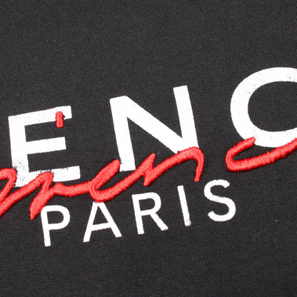 SIGNATURE PRINT TEE Tシャツ クルーネック 半袖 ロゴプリント 刺繍 コットン ブラック ジバンシィ トップス GIVENCHY