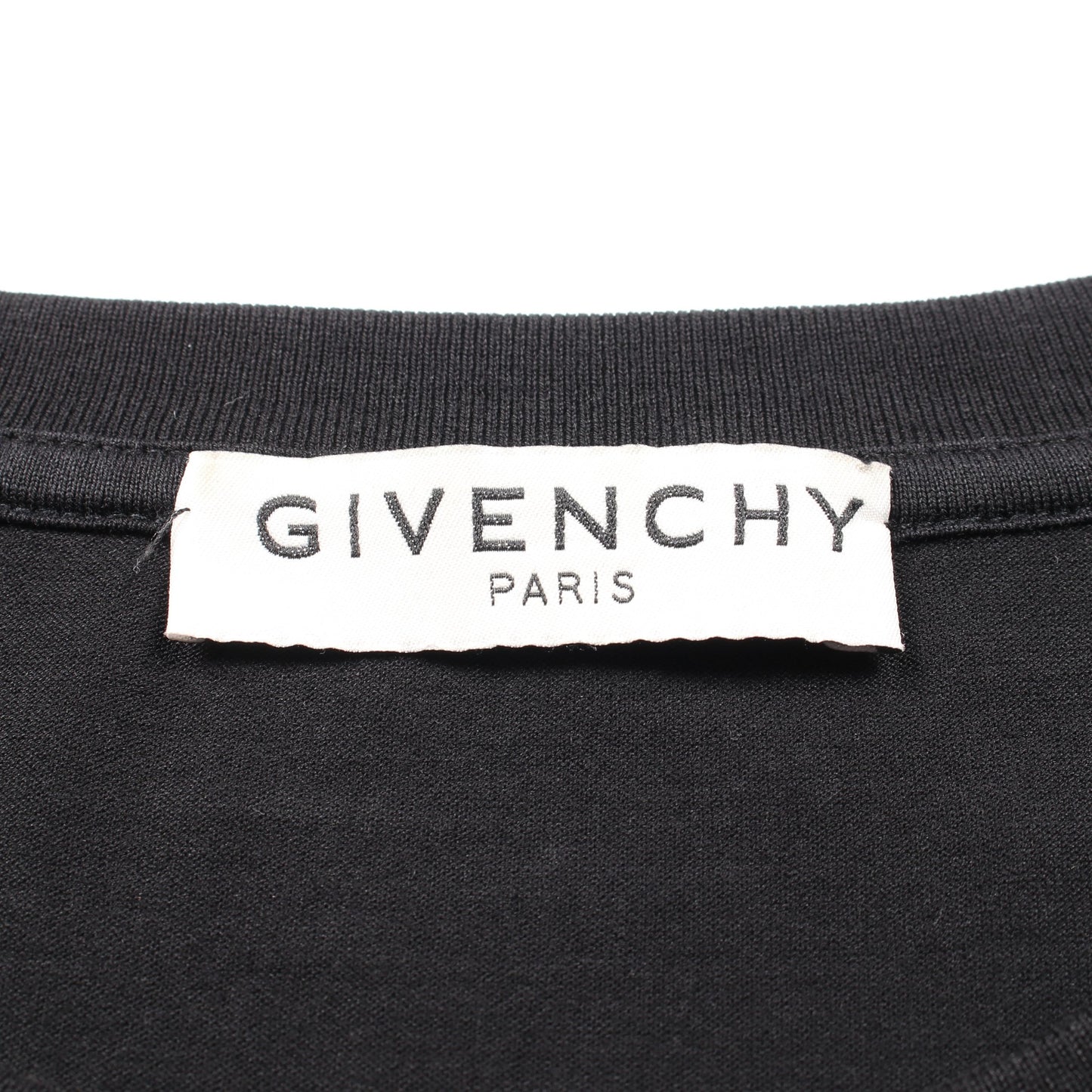 SIGNATURE PRINT TEE Tシャツ クルーネック 半袖 ロゴプリント 刺繍 コットン ブラック ジバンシィ トップス GIVENCHY