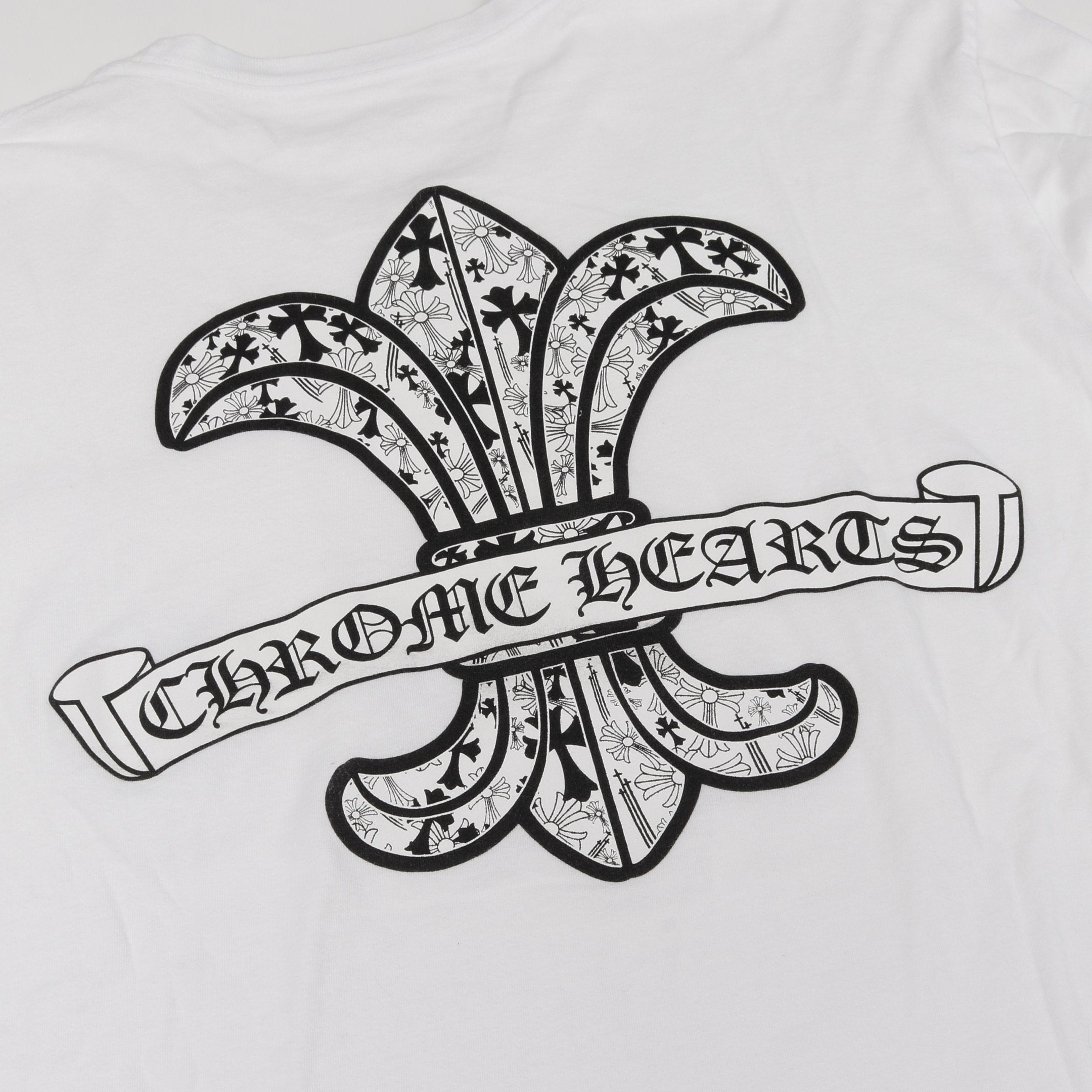 CHフレア Tシャツ 長袖 コットン ホワイト クロムハーツ – RECLO