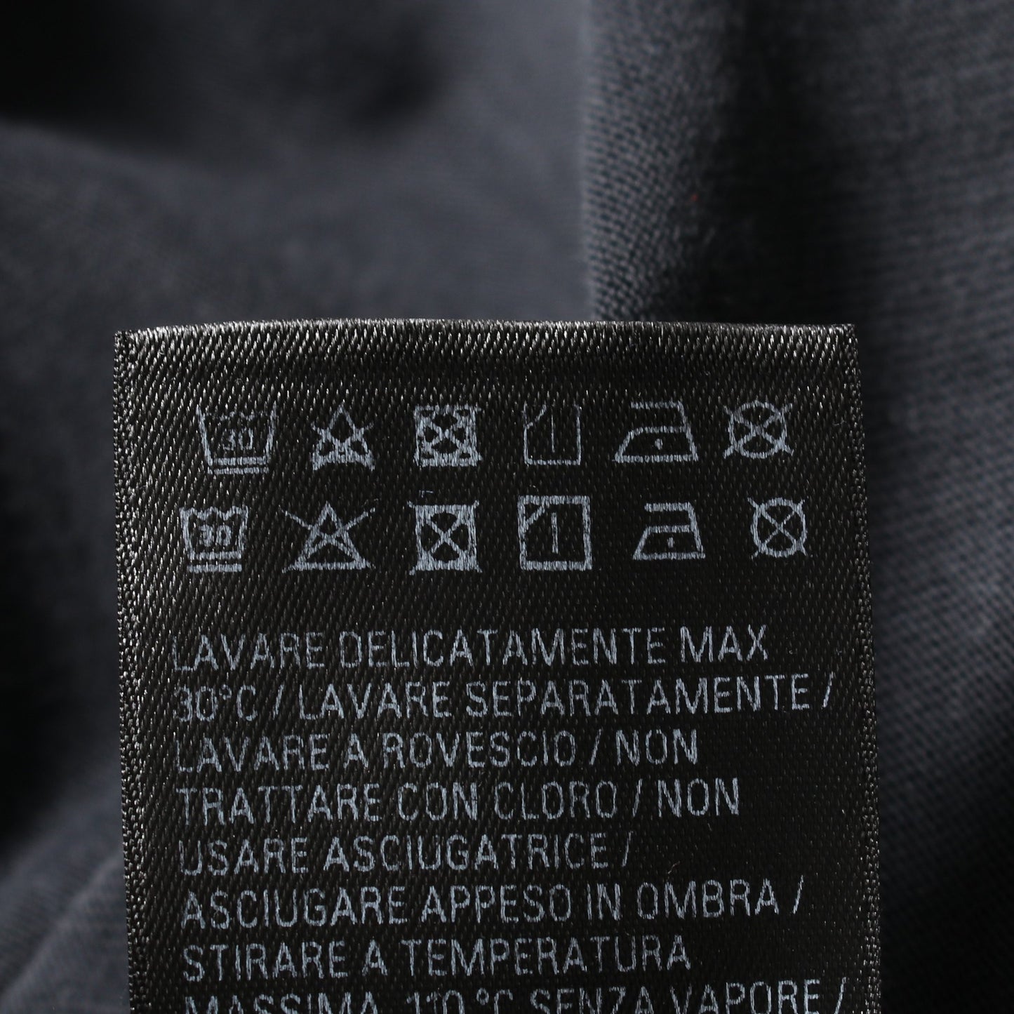 OFFSHORE オーバーサイズ Tシャツ カットソー 長袖 コットン ダークグレー ヴィンテージ加工 バレンシアガ トップス BALENCIAGA