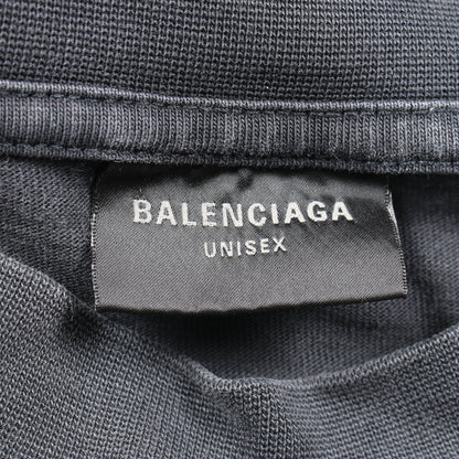 OFFSHORE オーバーサイズ Tシャツ カットソー 長袖 コットン ダークグレー ヴィンテージ加工 バレンシアガ トップス BALENCIAGA