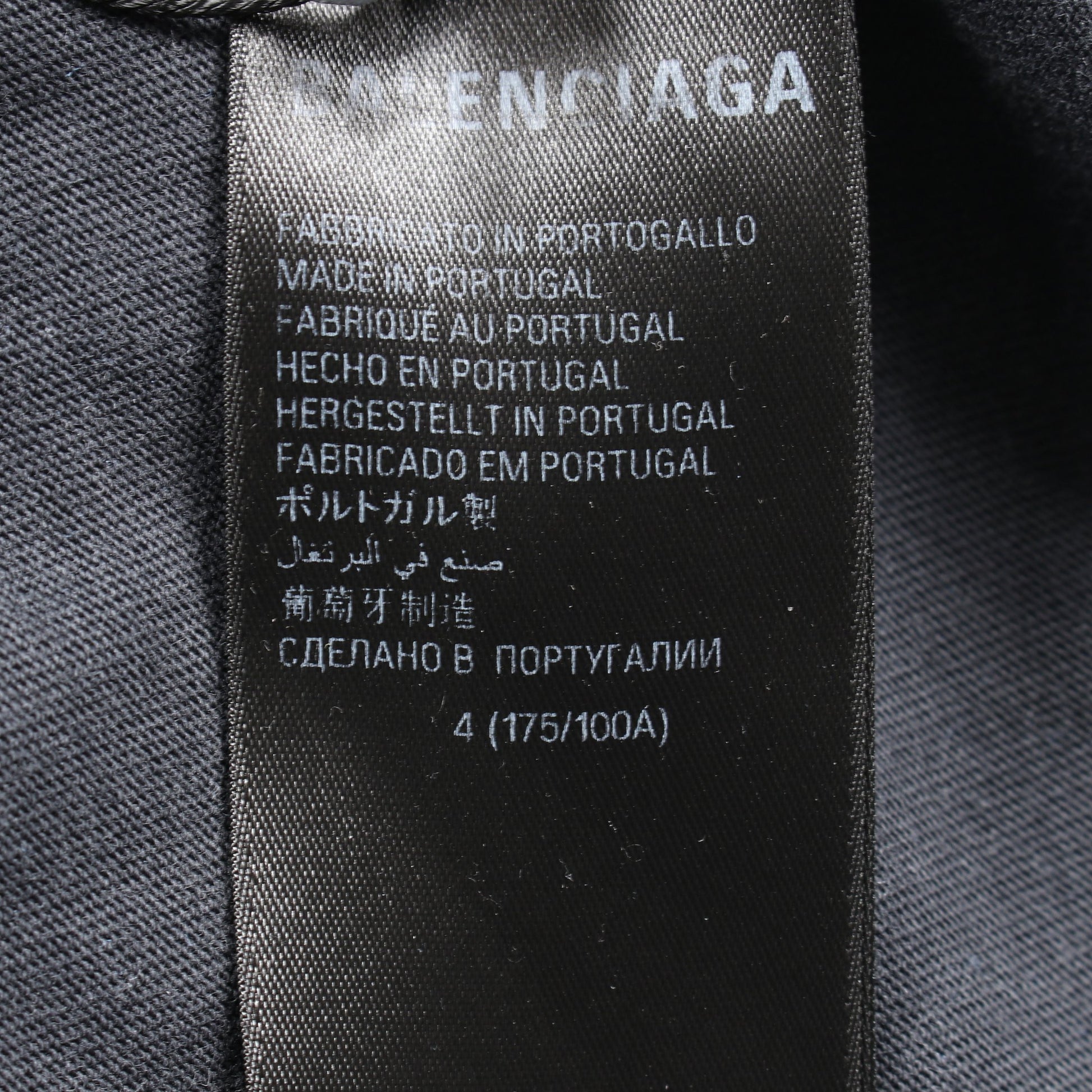 OFFSHORE オーバーサイズ Tシャツ カットソー 長袖 コットン ダークグレー ヴィンテージ加工 バレンシアガ トップス BALENCIAGA
