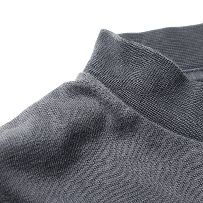 OFFSHORE オーバーサイズ Tシャツ カットソー 長袖 コットン ダークグレー ヴィンテージ加工 バレンシアガ トップス BALENCIAGA