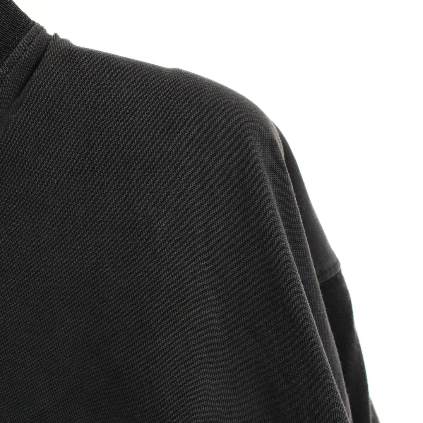 スピードハンターズアップサイドダウン Tシャツ カットソー 長袖 コットン ブラック マルチカラー ダメージ加工 ヴィンテージ加工 バレンシアガ トップス BALENCIAGA
