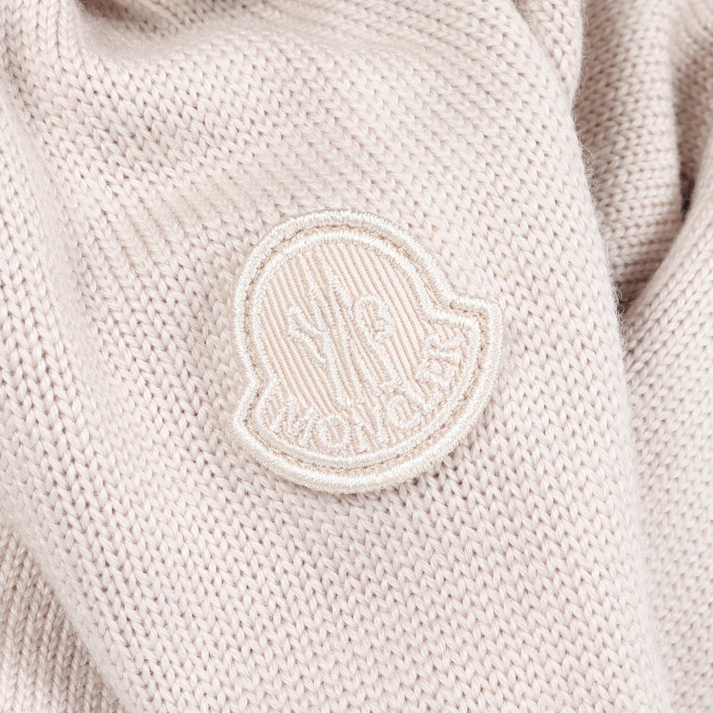 CARDIGAN TRICOT ニット ジャケット ウール ピンクベージュ 切替 モンクレール アウター MONCLER