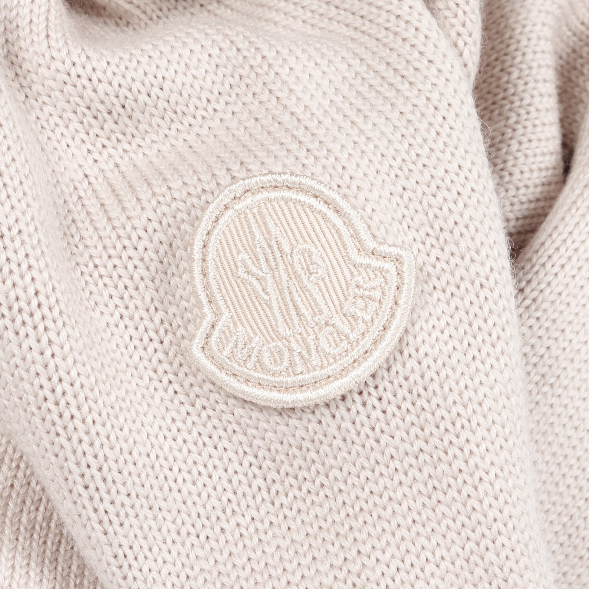 CARDIGAN TRICOT ニット ジャケット ウール ピンクベージュ 切替 モンクレール アウター MONCLER