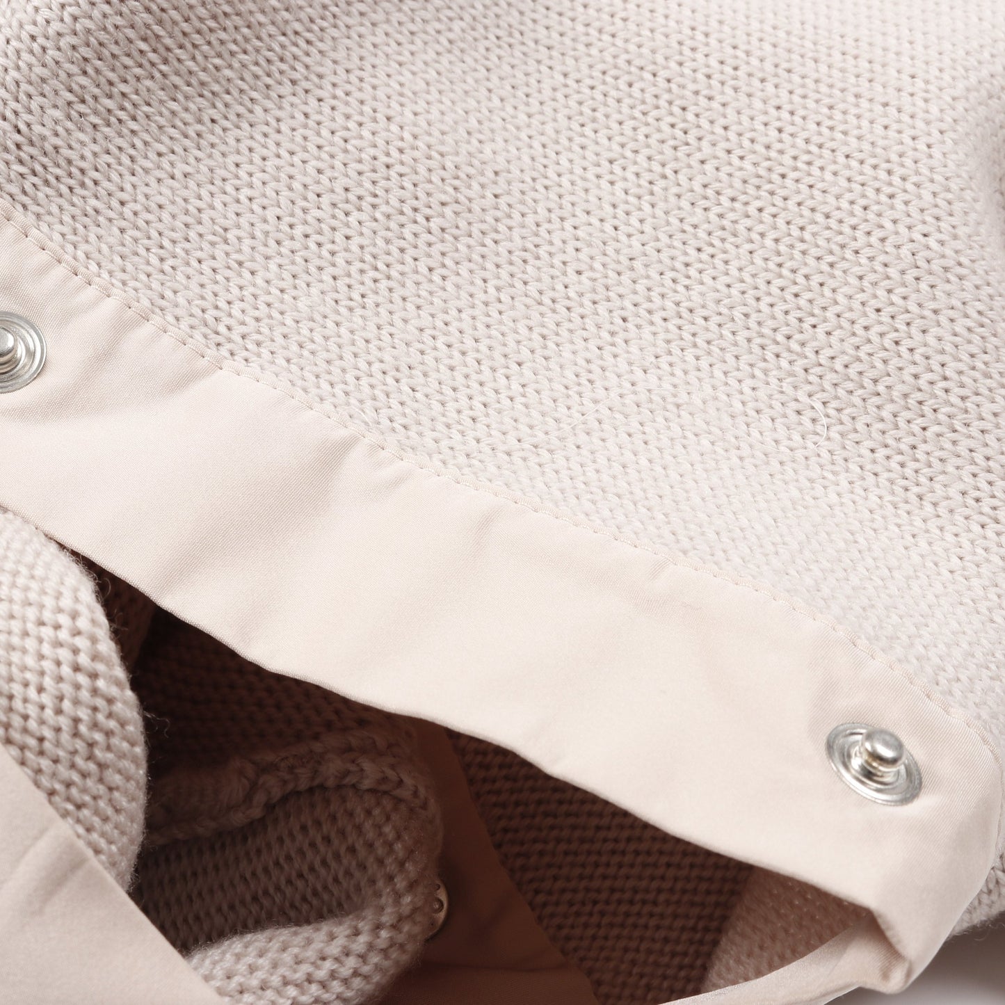 CARDIGAN TRICOT ニット ジャケット ウール ピンクベージュ 切替 モンクレール アウター MONCLER