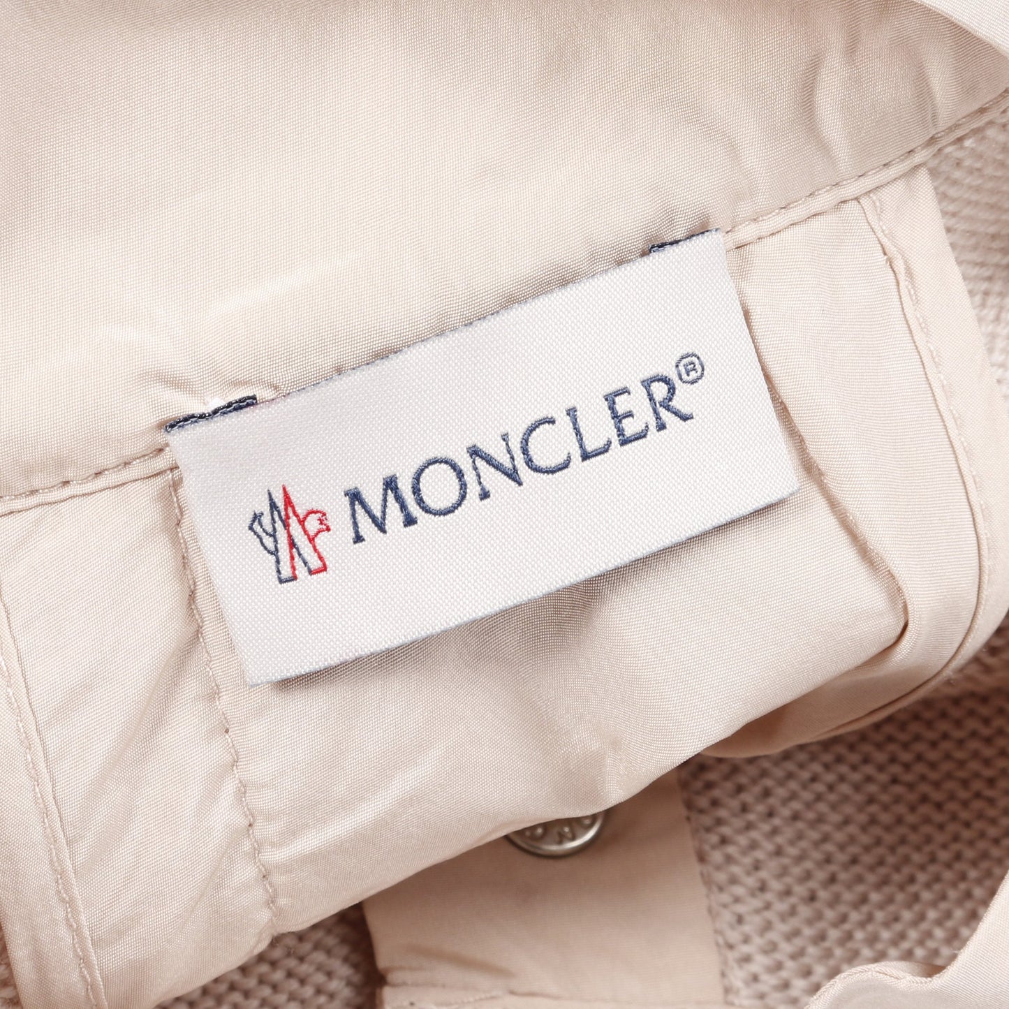 CARDIGAN TRICOT ニット ジャケット ウール ピンクベージュ 切替 モンクレール アウター MONCLER