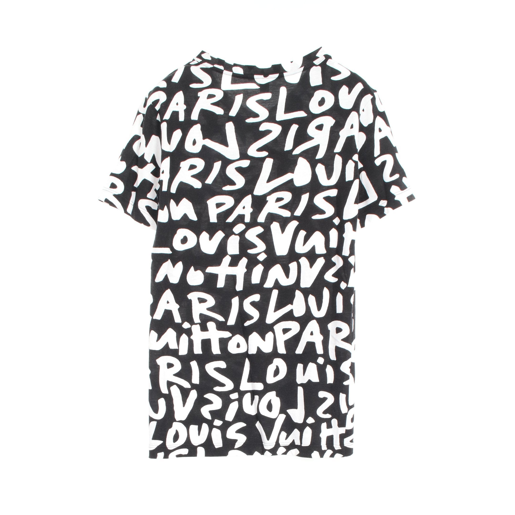 Tシャツ ロゴ総柄 コットン ブラック ルイヴィトン – RECLO