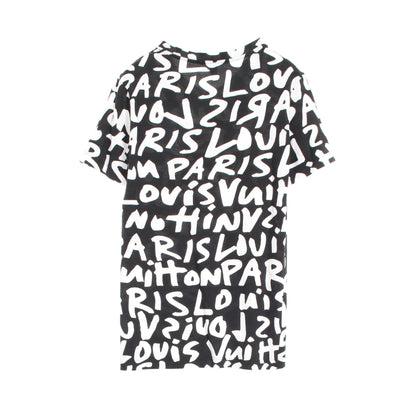 Tシャツ ロゴ総柄 コットン ブラック ルイヴィトン トップス LOUIS VUITTON