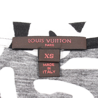 Tシャツ ロゴ総柄 コットン ブラック ルイヴィトン トップス LOUIS VUITTON