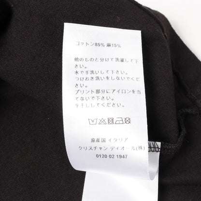 Tシャツ クルーネック 半袖 コットン ブラック クリスチャンディオール トップス Christian Dior