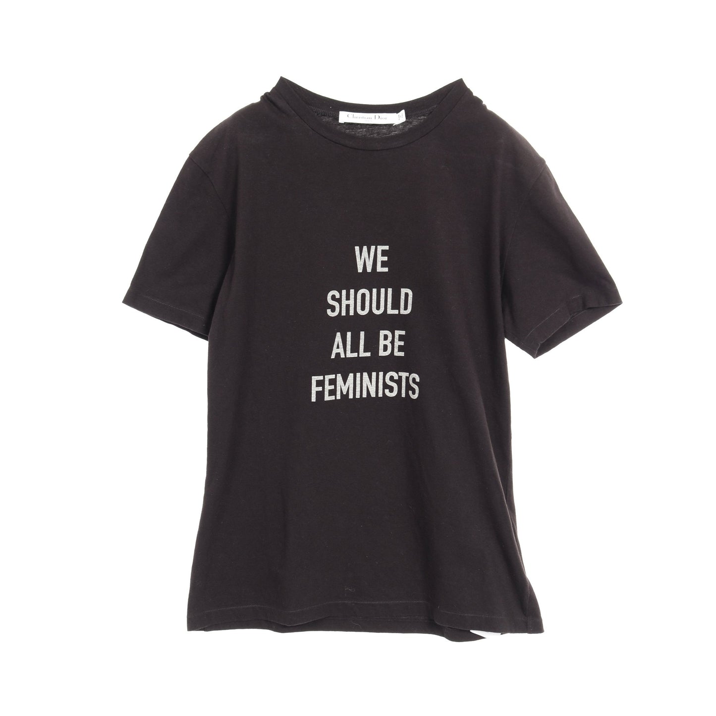 Tシャツ クルーネック 半袖 コットン ブラック クリスチャンディオール トップス Christian Dior