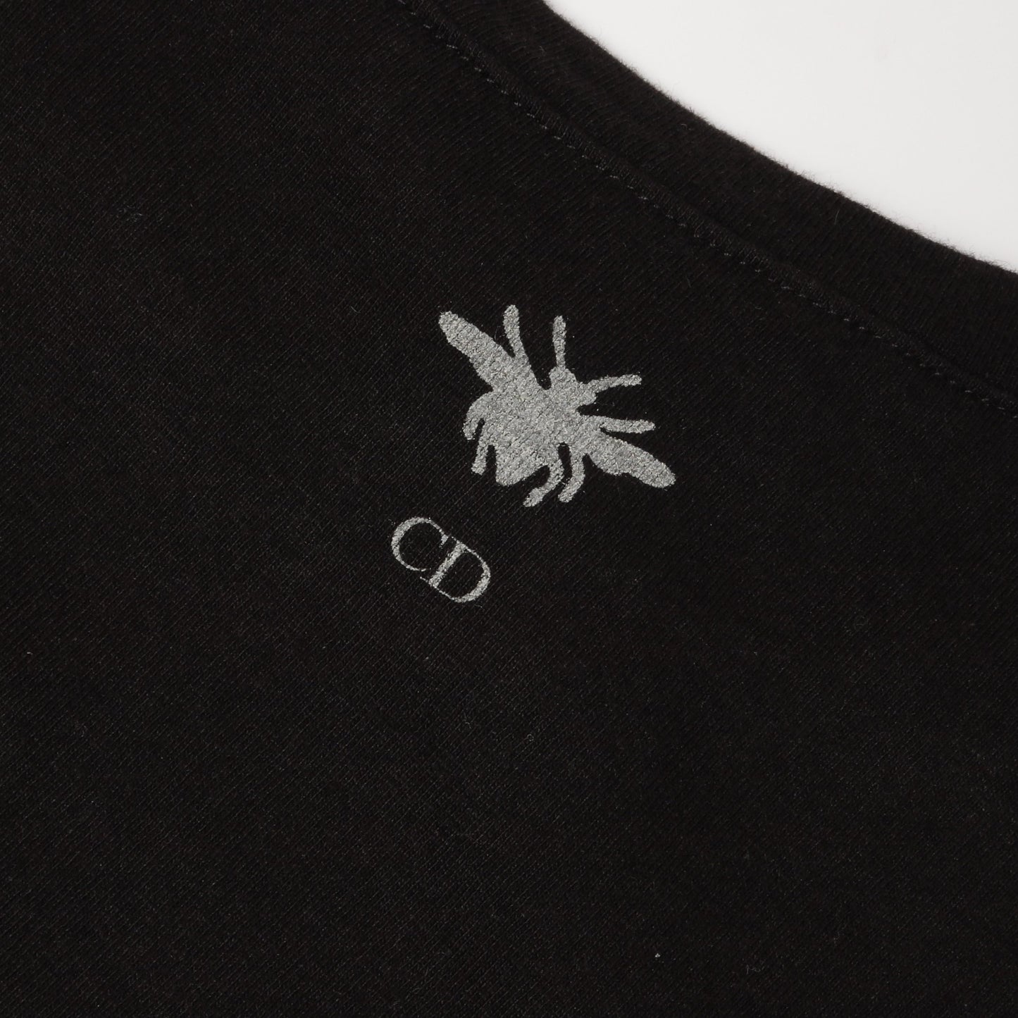 Tシャツ クルーネック 半袖 コットン ブラック クリスチャンディオール トップス Christian Dior