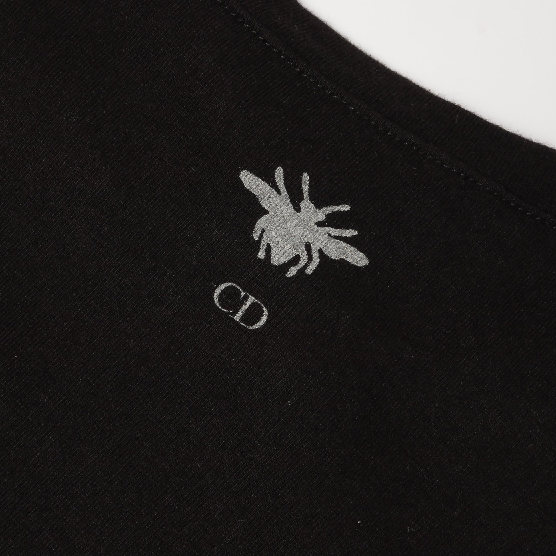 Tシャツ クルーネック 半袖 コットン ブラック クリスチャンディオール トップス Christian Dior