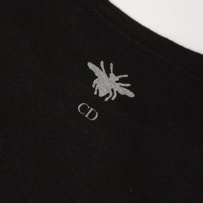 Tシャツ クルーネック 半袖 コットン ブラック クリスチャンディオール トップス Christian Dior