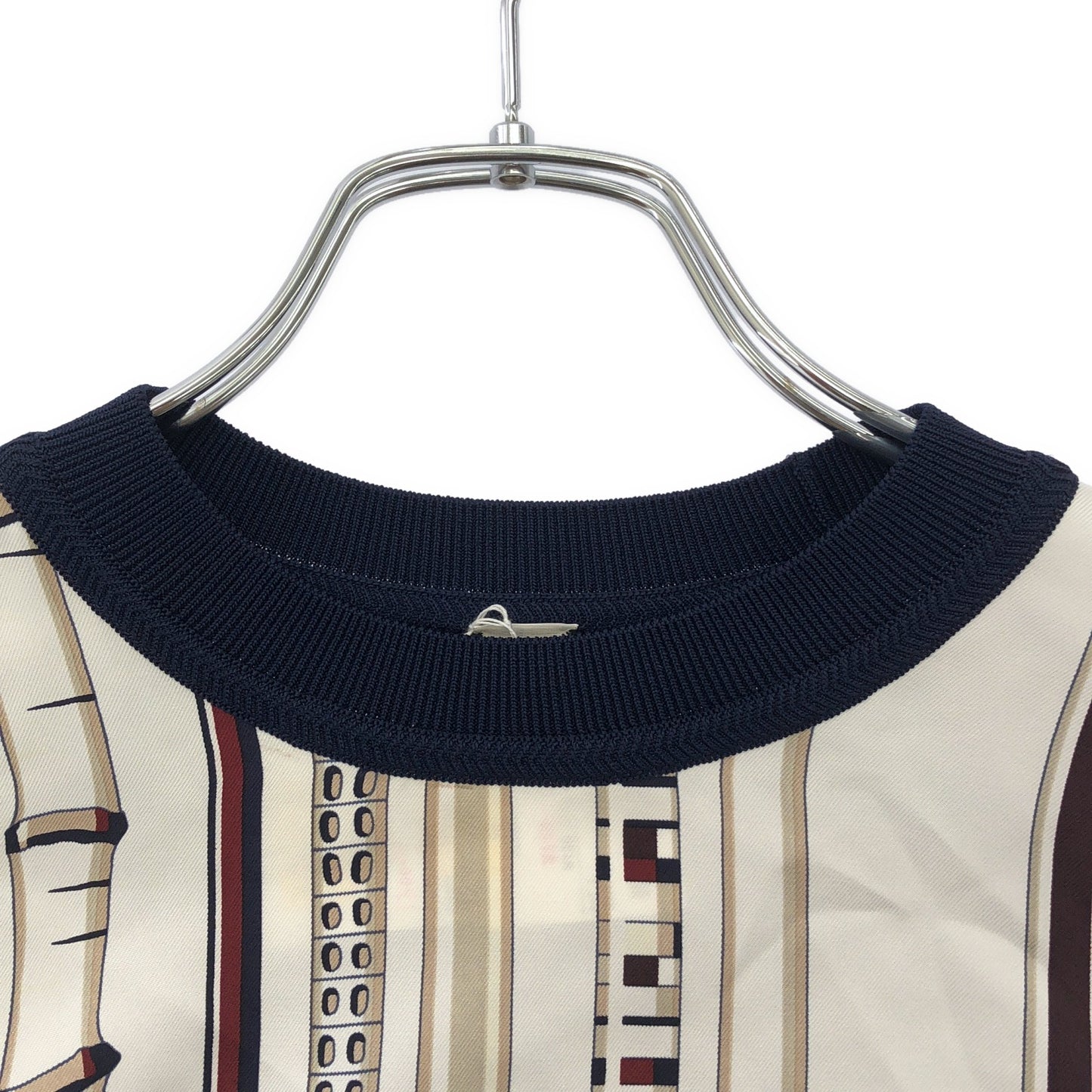 トップス シャツ シルク ネイビー エルメス トップス HERMES