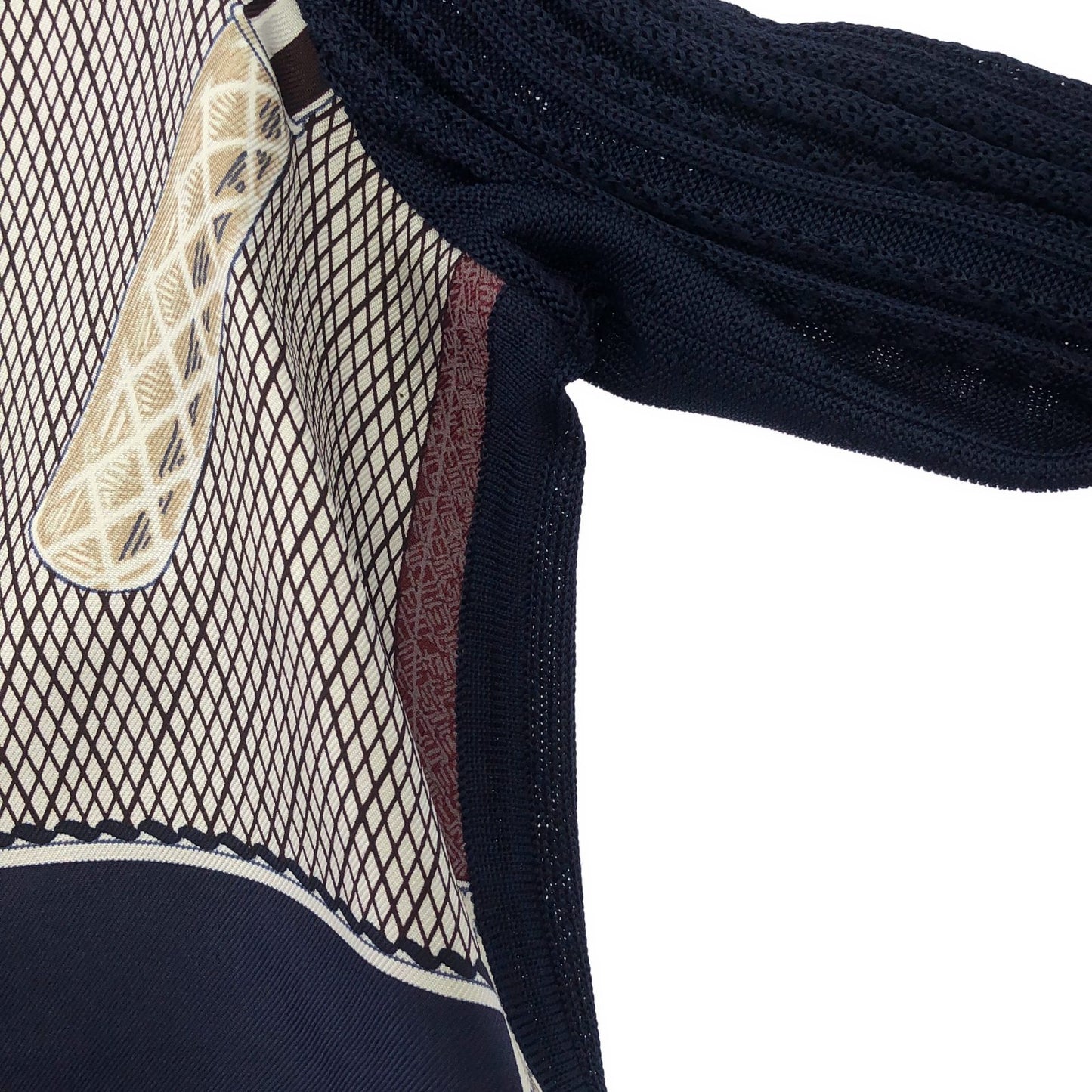 トップス シャツ シルク ネイビー エルメス トップス HERMES