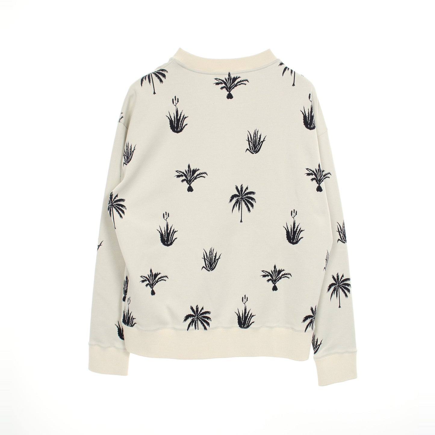 Palm Tree Intarsia スウェットシャツ クルーネック アイボリー ダークネイビー ジルサンダー トップス JIL SANDER