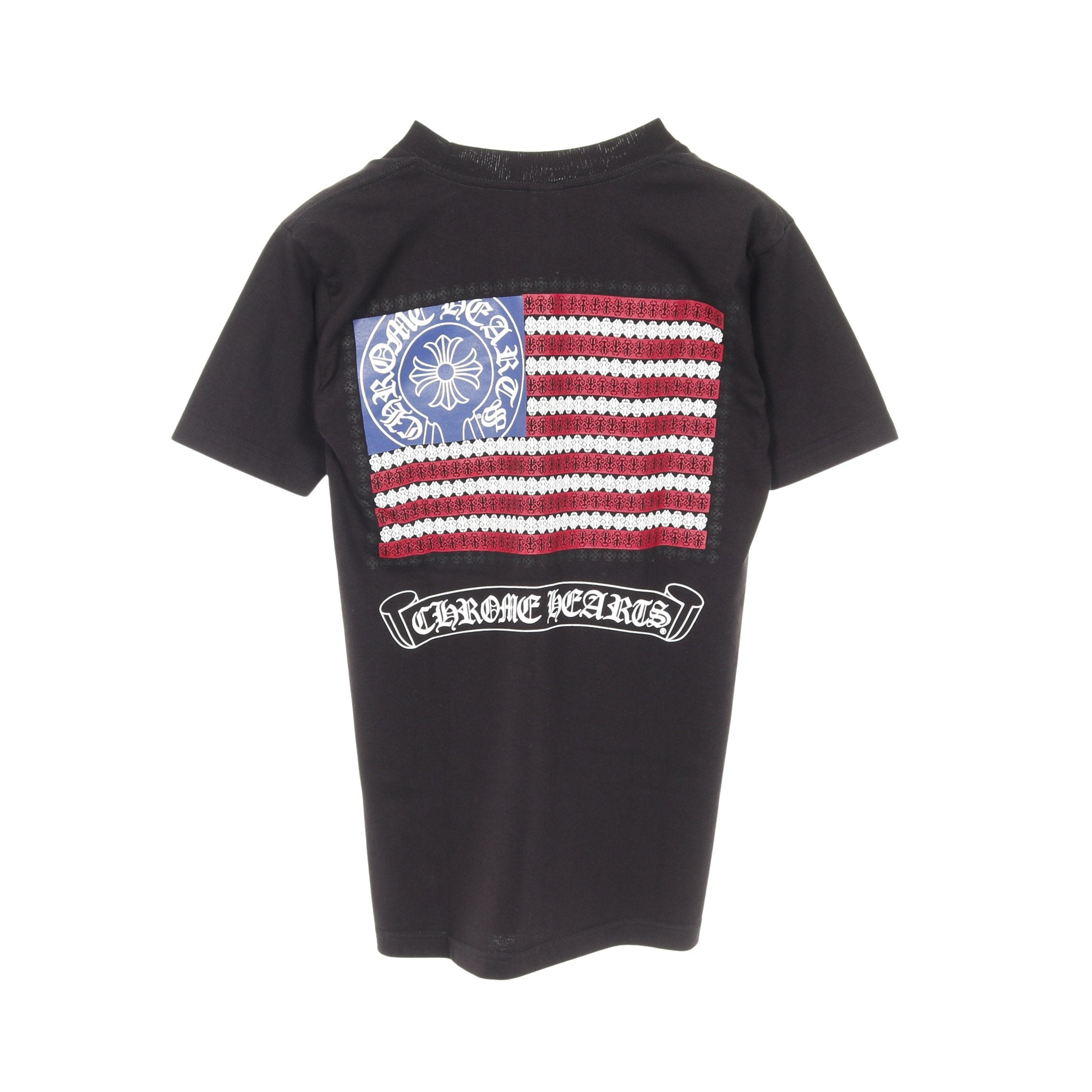CHROME HEARTS アメリカンフラッグ Tシャツ 美品 Chrome Hearts クロムハーツ アメリカンフラッグ ダガー Tシャツ