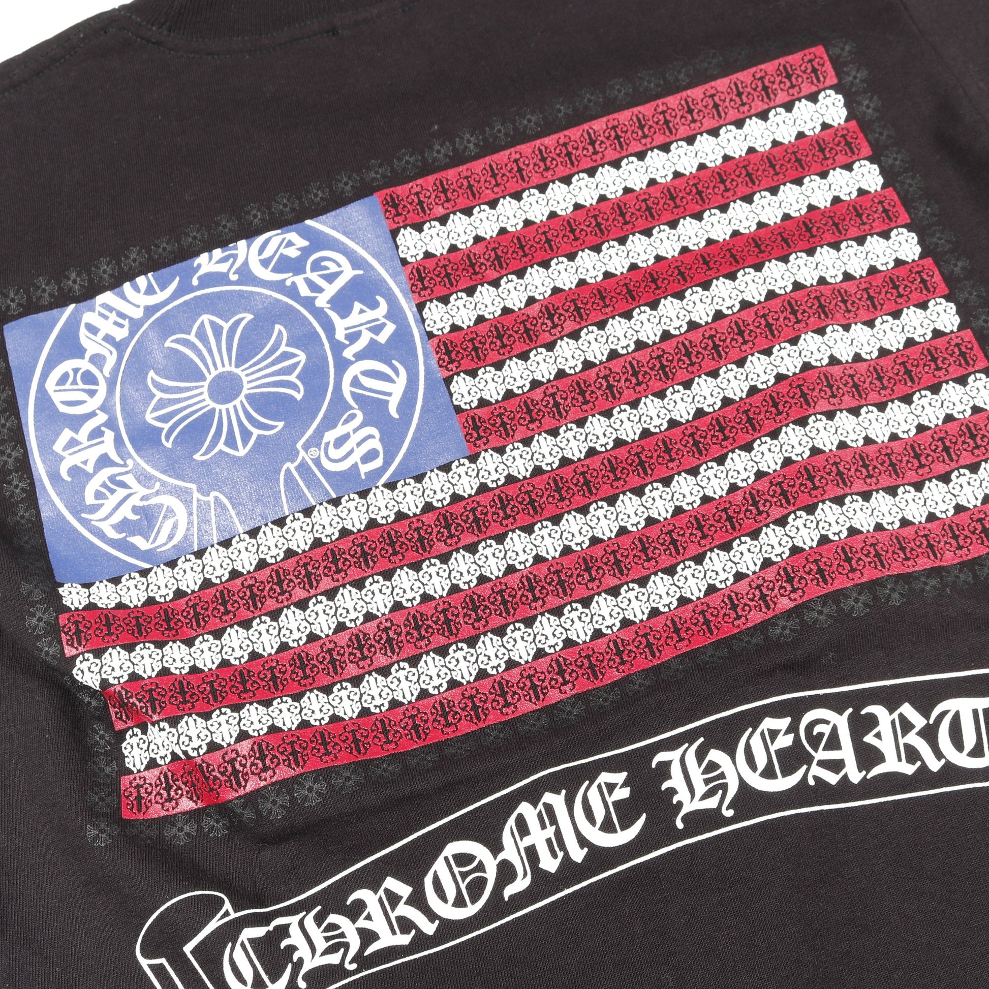 アメリカンフラッグ ヴァインダガー ホースシュー プリント Tシャツ  
