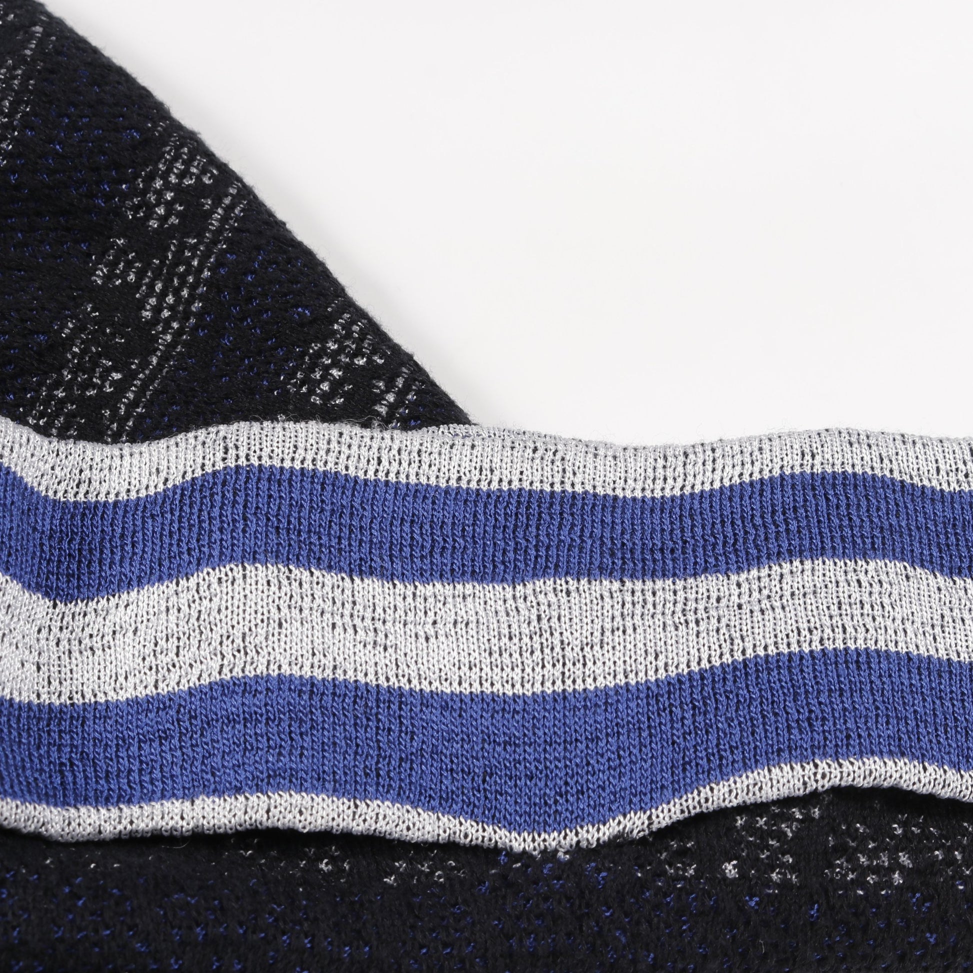 ニットワンピース ボーダー レース コットン レーヨン シルク ブラック ブルー グレー シャネル ワンピース CHANEL