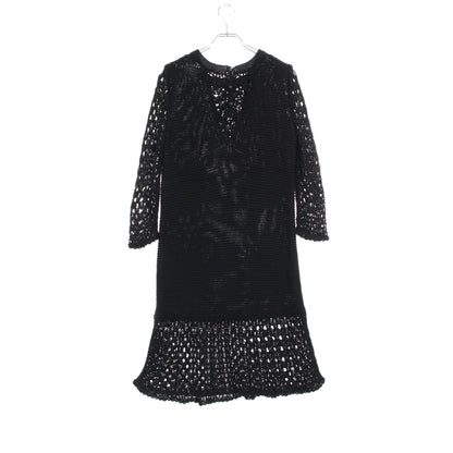 ニットワンピース コットン ブラック シャネル ワンピース CHANEL