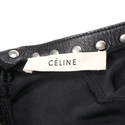 ワンピース ラムレザー ブラック スタッズ セリーヌ ワンピース CELINE