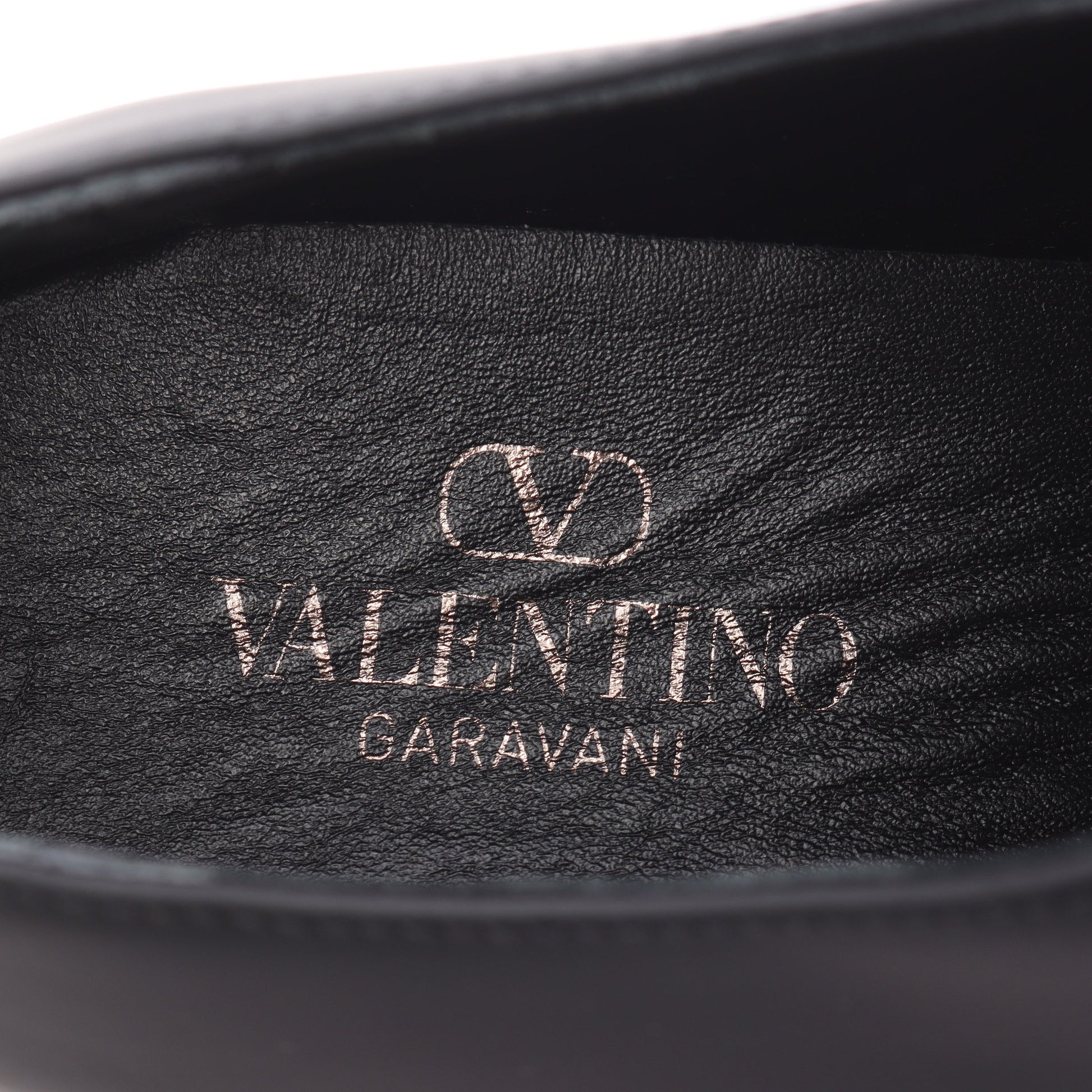 ロックスタッズ スニーカー レザー ブラック ヴァレンティノガラヴァーニ シューズ VALENTINO GARAVANI