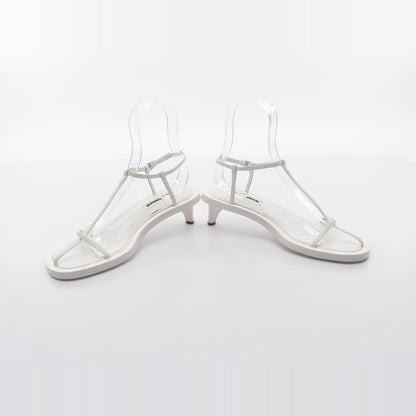 ストラップ サンダル レザー ホワイト ジルサンダー シューズ JIL SANDER