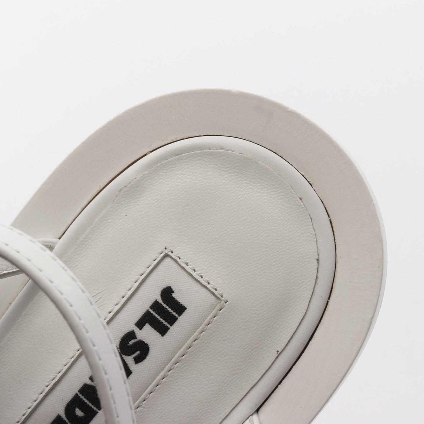 ストラップ サンダル レザー ホワイト ジルサンダー シューズ JIL SANDER