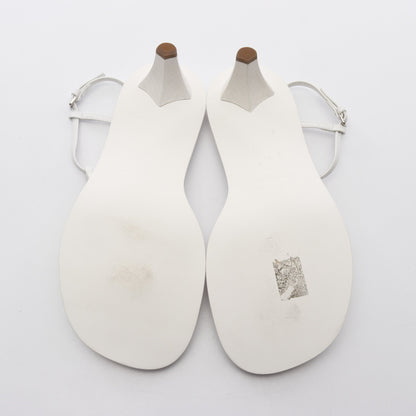 ストラップ サンダル レザー ホワイト ジルサンダー シューズ JIL SANDER