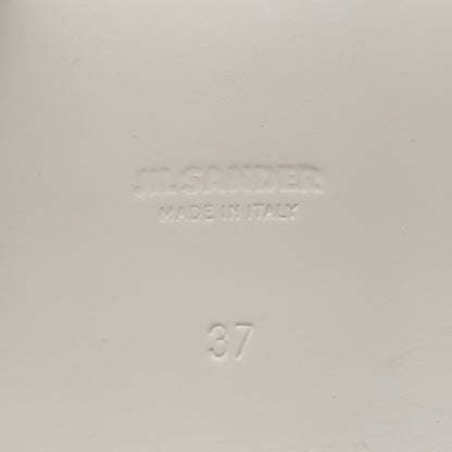 ストラップ サンダル レザー ホワイト ジルサンダー シューズ JIL SANDER
