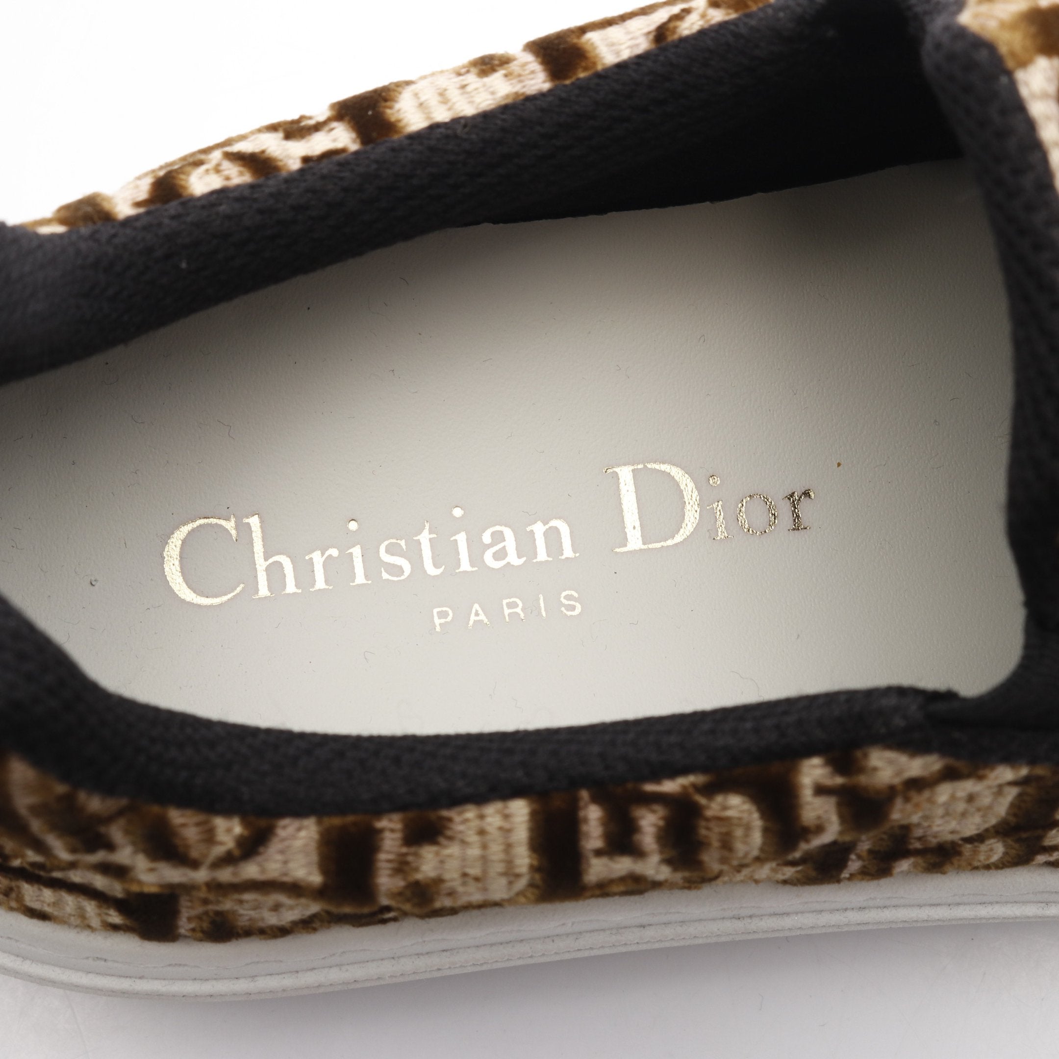 クリスチャンディオール CHRISTIAN DIOR MIZZA フラットシューズ 靴 シューズ ファブリック ベージュ ブラウン ロゴ レオパード Yahoo!オークション - 「(dior ディオール)」靴 (ディオール) の落札