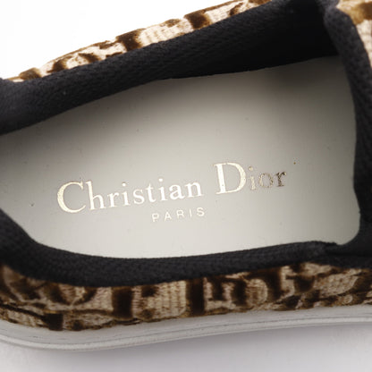 DIOR SOLAR ディオール ソーラー オブリーク スリッポン スニーカー ベロア ブラウン ブラック クリスチャンディオール シューズ Christian Dior