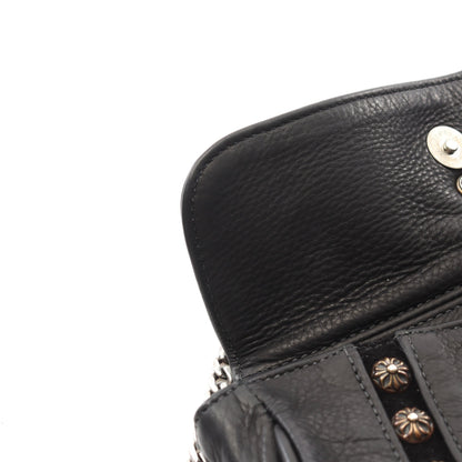 ラージ ダガー クロスボール チェーンショルダーバッグ レザー ブラック クロムハーツ バッグ Chrome Hearts